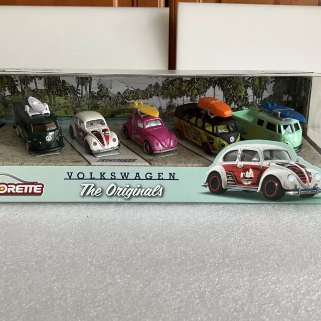 Majorette  Volkswagen The Originals   5 -Vehicle Giftpack · Vw Surf Set Wow Rare