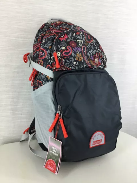 NWT ~ Vera Bradley + Coleman 22L Hydration Outdoor Daypack - Eden Paisley Gray