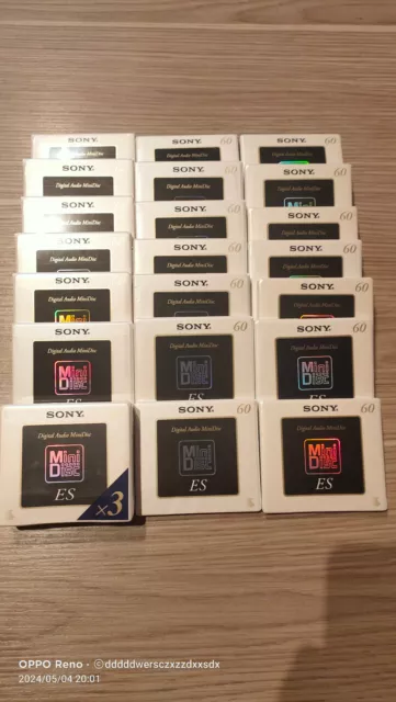 23 x Sony ES MiniDisc 60 min extremadamente raro 60 min ES.