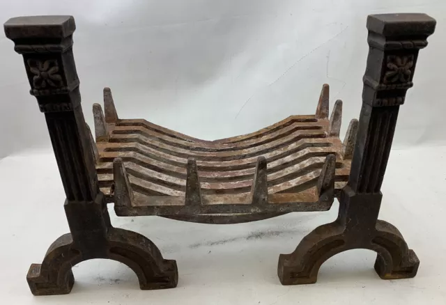 Perros de fuego de hierro fundido de diseño con rejilla limpia cisne abierta