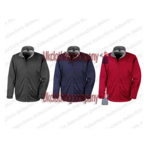 Result Core Mens Soft Shell Jacket-sport leisure workwear corporate - XS to 3XL