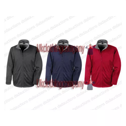 Result Core Mens Soft Shell Jacket-sport leisure workwear corporate - XS to 3XL