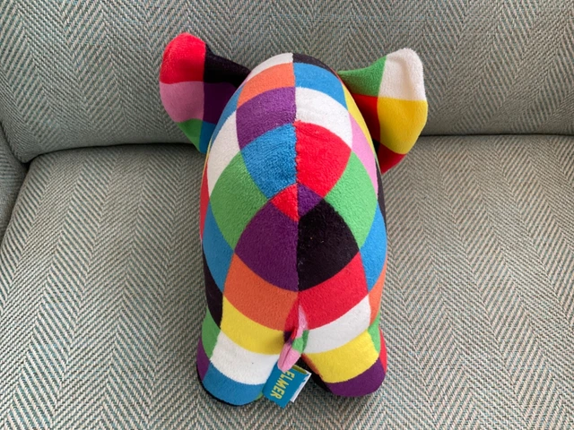 ELMER THE PATCHWORK Elephant 20cm Soft Plush Toy Suitable from Birth+ £ ...