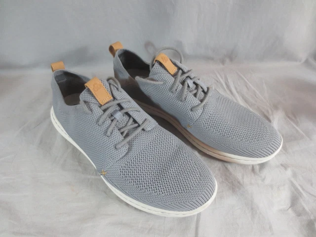 Scarpe da ginnastica urbane Clarks Cloudsteppers Step grigie a maglia taglia UK9 cuscino morbido