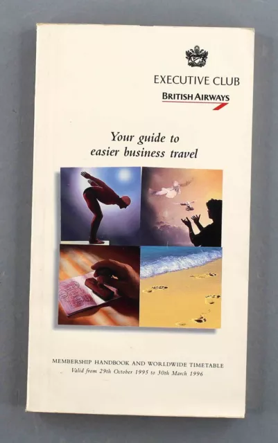 BRITISH AIRWAYS EXECUTIVE Club Worldwide Airline Timetable Winter 1995/ ...