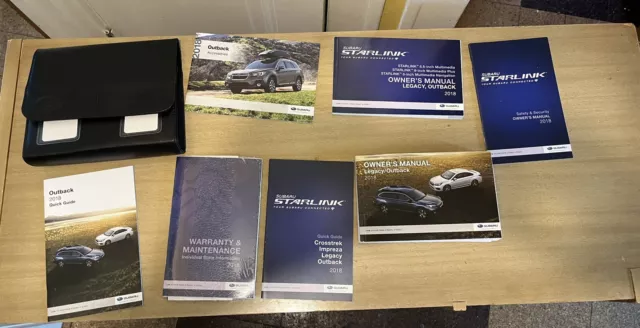 2018 Subaru Legacy / Outback Owners Manual With Case And Navigation OEM