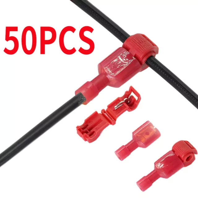 50/10PCS Quick Splice Scotch Lock T Tap Wire Crimp Cable Terminals Connectors