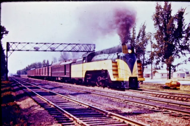 Kodachrome Original Slide Chicago & North Western 4-6-2 Pacific #1617 #CC1221