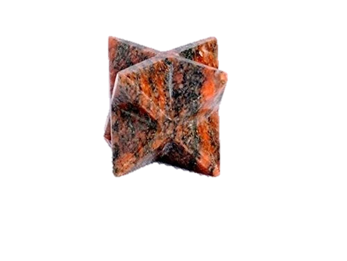 Jet Unakite 8 Point Star Merkaba Sacred Geometry Healing Chakra Balancing Reiki