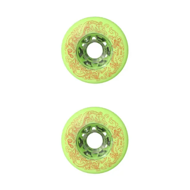 1/2/3 2pcs/set High-Density PU Wheels Durable And Elastic For Inline Roller