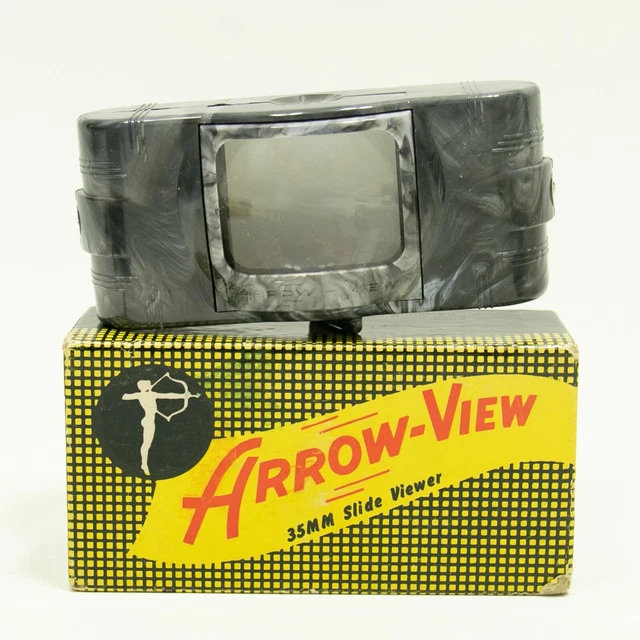 Visor de diapositivas vintage Arrow-View 35 mm en caja original PROBADO