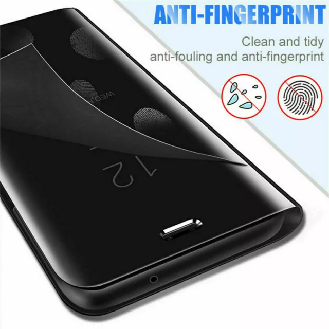 For iPhone 15 14 Pro Max 13 12 11 SE XR MAX Clear Mirror Leather Flip Case Cover 3