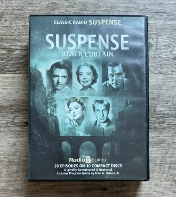 Suspense: Black Curtain [Old Time Radio, 10-Audio CD Set] 20 Episodes, 10 Hours
