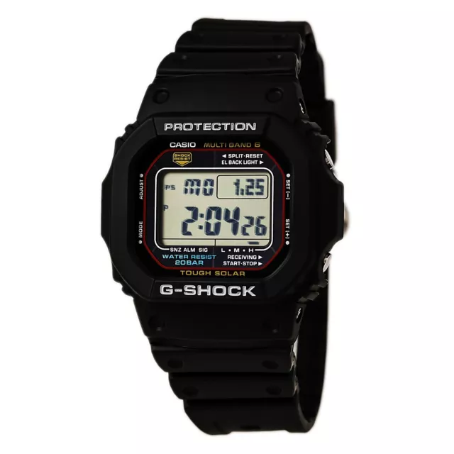 Casio Men's Watch G-Shock Quartz Tough Solar Black Strap GWM5610U-1