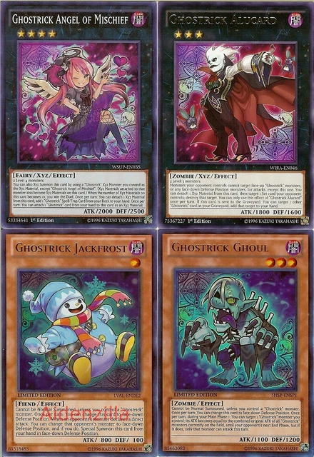 YUGIOH GHOSTRICK DECK - 40 Cards + 5 XYZ - Alucard Angel of Mischief  Jackfrost $30.40 - PicClick