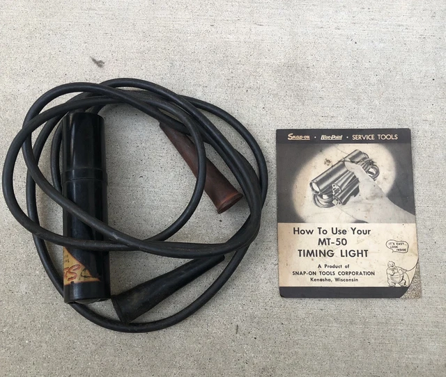 Snap on MT-50 Vintage Timing Light Original Instructions GM Chevy Ford Dodge V8