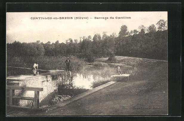 CPA Chatillon-en-Bazois, Barrage du Coenillon