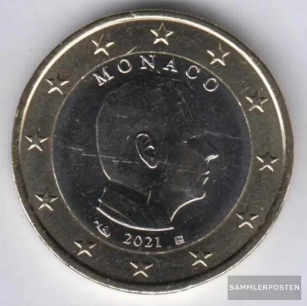Monaco MON 7 2021 Stgl./unzirkuliert 2021 Kursmünze 1 Euro