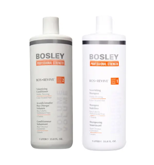 Bosley Professional Strength BOS Revive Shampoo & Conditioner 33.8 Oz Pack of 2