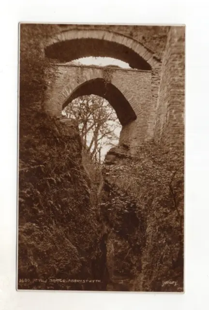 GB Pevils bridge Aberystwyth  POSTCARD 1900's