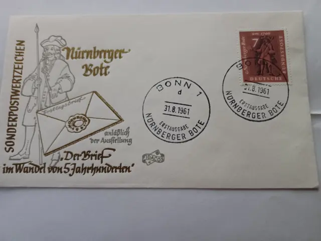 BRD Erstausgabe  Nürnberger Bote   SST Bonn 1961