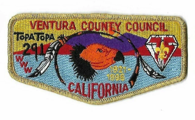 OA 291 Topa Topa 1921-1996 S65 Flap GMY Bdr. Ventura County CA [NAN-589]