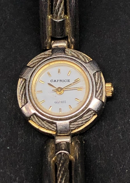Montre Bracelet Vintage DELTA Pour Femme En Acier Doré - À Remettre En Route