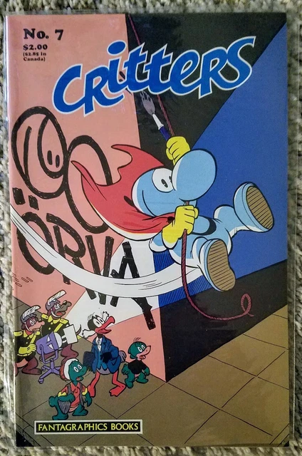 CRITTERS #7, Dec 1986. Stan Sakai, Usagi Yojimbo, Sam Kieth, Freddy Milton. NM