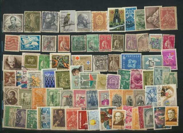 Portugal & Colonies Small Collection of 75 stamps appear to be mostly different