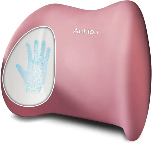 Achiou Lumbar Support Pillow for Office Chair Car Seat Orthopedic Chair, Memory