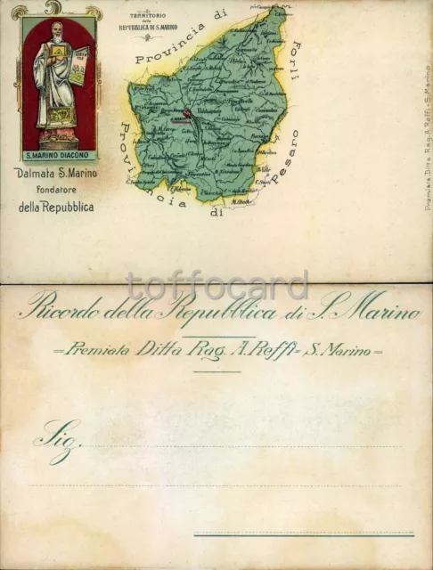 Repubblica Di San Marino-Cartina Territorio-C11-147