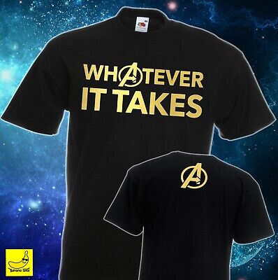 Marvel Avengers Whatever It Takes T-Shirt Endgame Captain America Superhero Tee