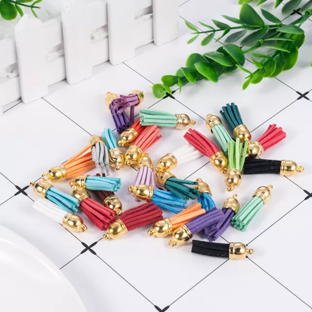 38mm Mini Suede Tassel Set For DIY Keychain Pendant Jewelry Making Wholesales