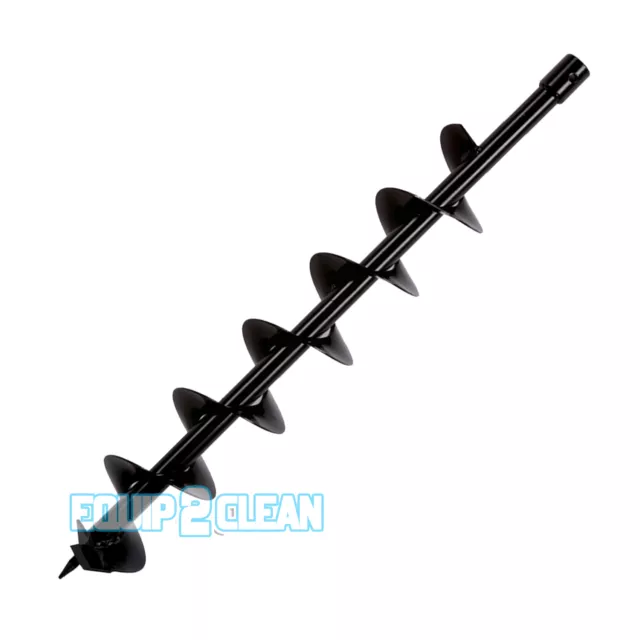 Petrol Earth Auger Drill Bit 100mm x 800mm Ground Garden Post Borer 4" x 32"