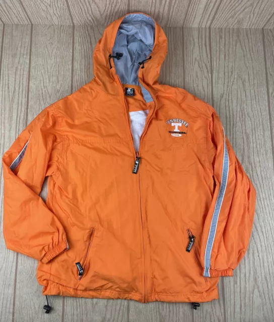 University of Tennessee Vols UT Starter Windbreaker Hooded Jacket Full Zip L