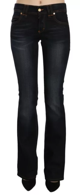 GALLIANO Jeans Blue Washed Mid Waist Regular Leg Boot Cut Denim s. W25 RRP $400