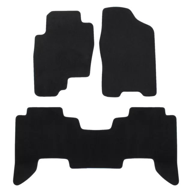 PRO Tapis de sol en Velours pour Nissan Pathfinder 2005-2014 3pc Noir