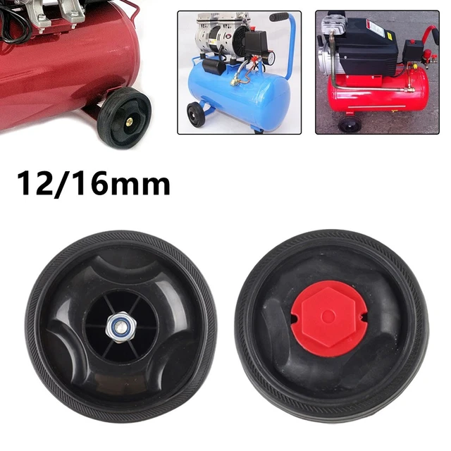 Lot De 2 Roues De Rechange Pour Compresseur – Antichoc Et Antidérapantes, 15,2 Cm - 9