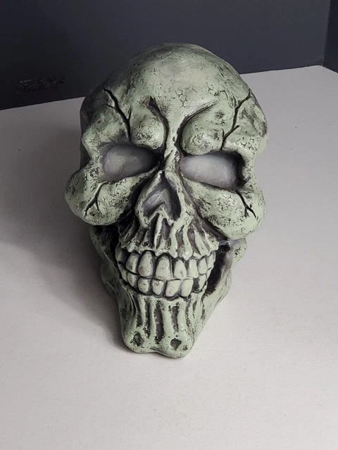 Seasons Plastic Skull Halloween Decor Glow In The Dark