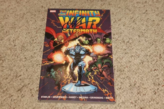 JIM STARLIN Signed THE INFINITY WAR AFTERMATH TPB NEAR MINT!!!