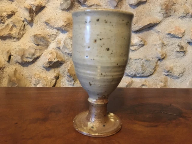 Jean Linard, Coupe Calice en grès la borne céramique, année 71