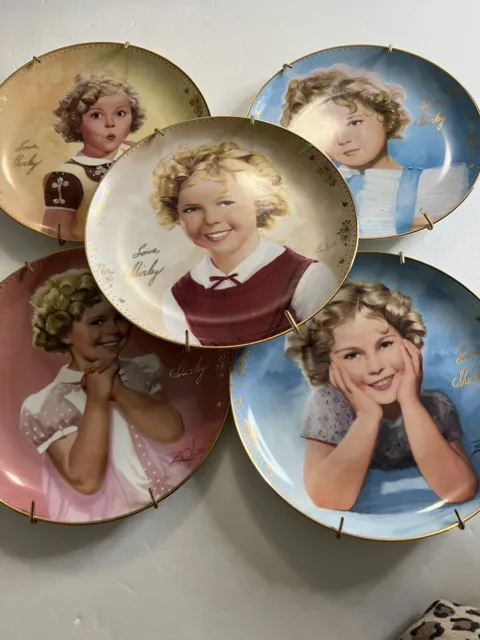 5 Vintage The Danbury Mint Shirley Temple Collectible Plates