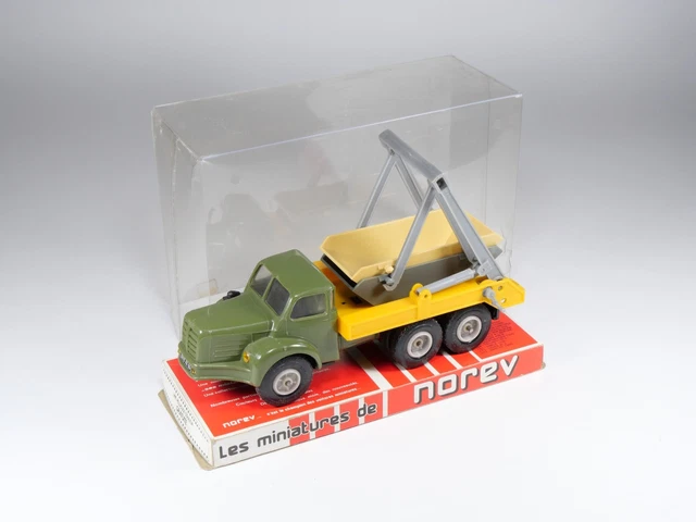 Berliet Tracteur TBO 15 Orange + Remorque Porte-voitures Gris – Norev (N2)