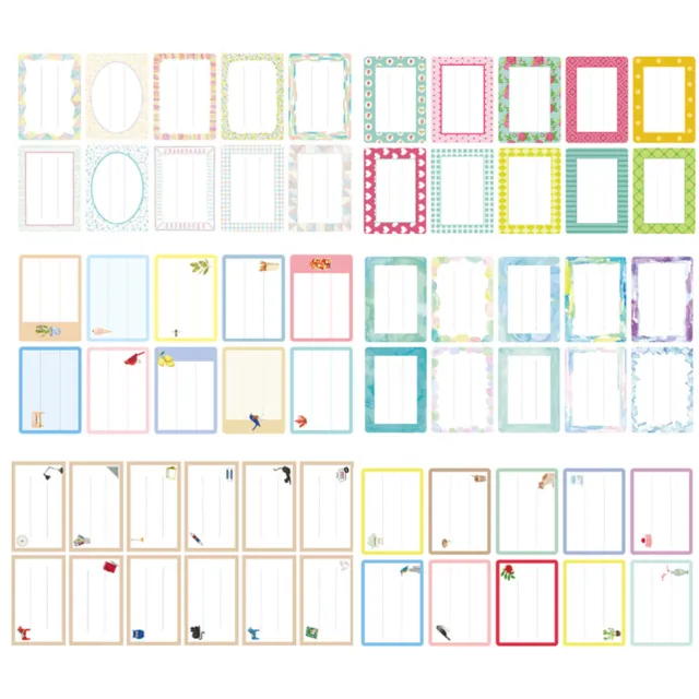 200 Pièces Marque Page Adhesif, 10 Styles Autocollantes D'index  Inscriptible Sticky Tabs pour Marqueur de Page D'école de Bureau