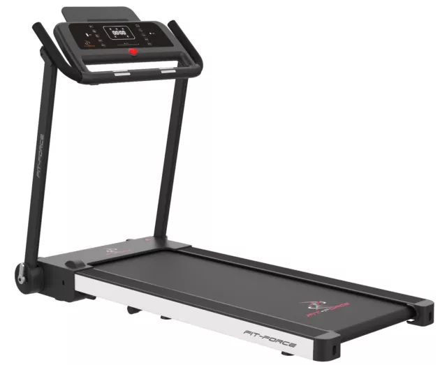 Cinta de correr plegable marca Fit-Force Modelo 1750BT Negro con bluetooth