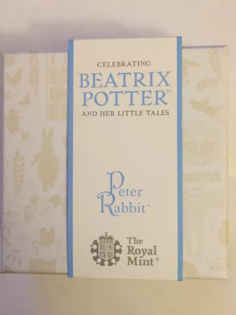 2018 Beatrix potter Peter Rabbit 50p Silver Proof Coin