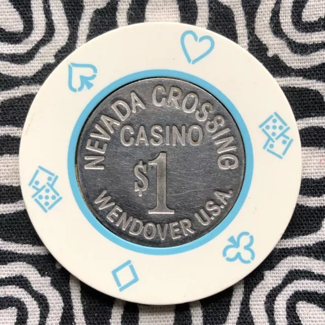 Nevada Crossing $1 CiC Wendover, Nevada Poker Gaming Casino Chip