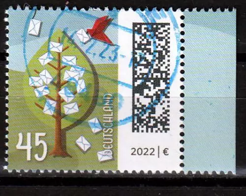 Bund BRD Welt der Briefe  45 ct Briefbaum - Mi. 3704 gestempelt