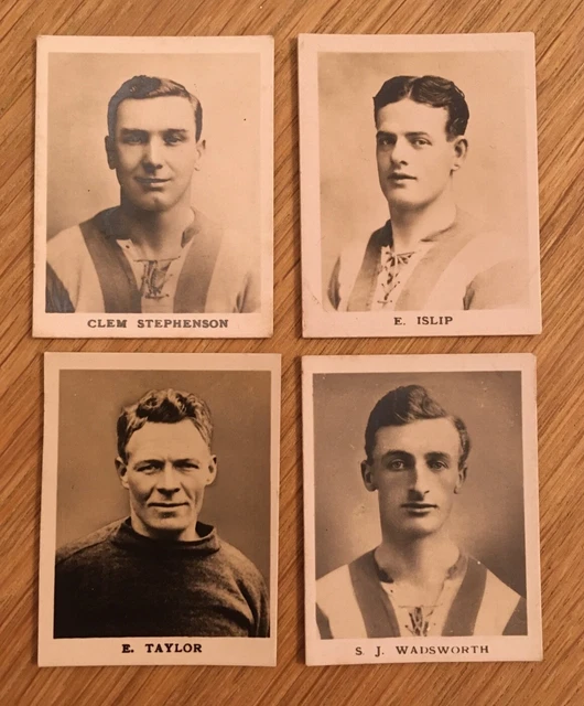 Huddersfield x 4 Trade Cards by Thomson 1923 Footballers (Small)