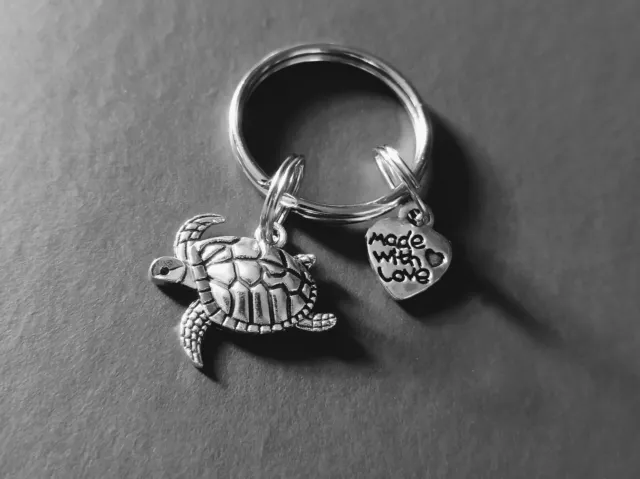 Beautiful 'Turtle' Keyring Bagcharm cute quirky lovable useful gift 💫 🔑 🐢🌊💕